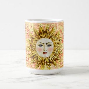 Caneca De Café Face do Sol Radiante