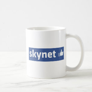 Caneca De Café Facebook - Skynet