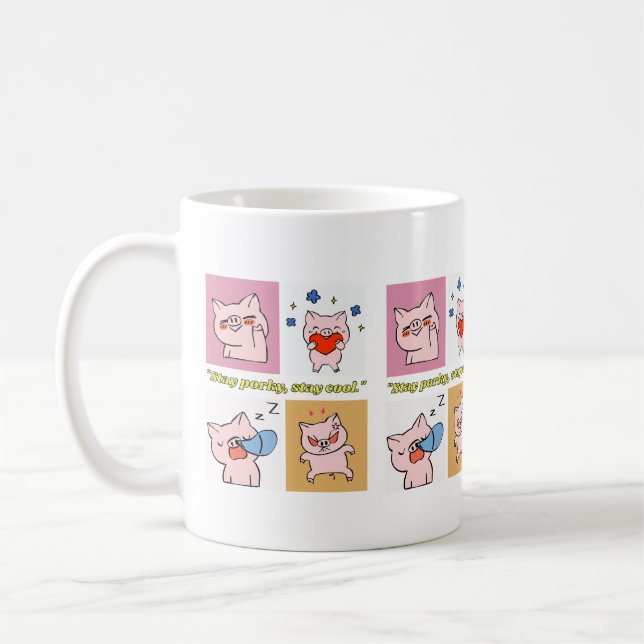 Caneca De Café faces de porco citações (Esquerda)
