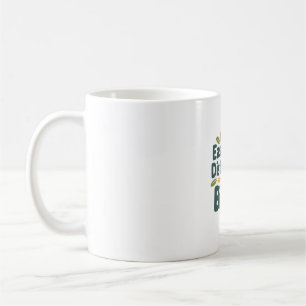 Caneca De Café Fácil distração de aves - Design de frango-de-gato