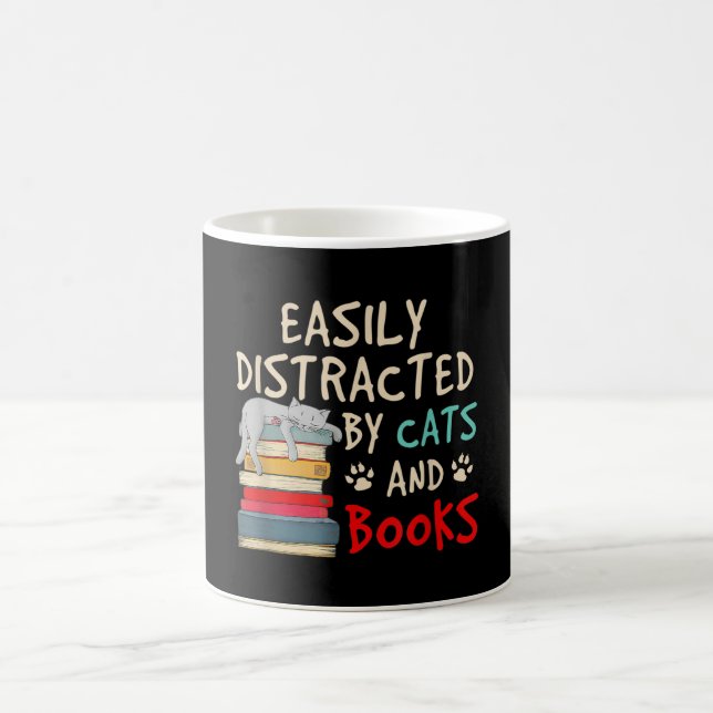 CANECA DE CAFÉ FÁCIL DISTRIBUIÇÃO POR GATOS E LIVROS (Centro)