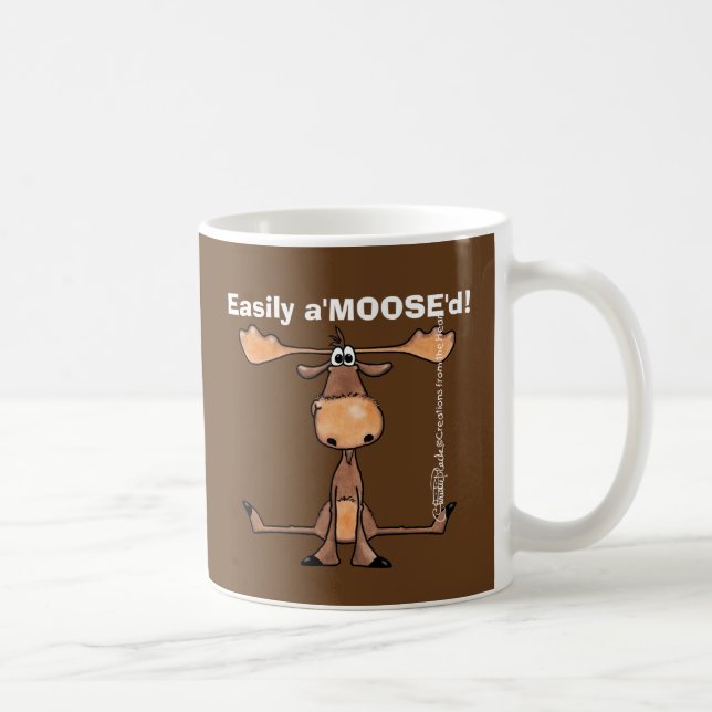 Caneca De Café Facilmente A'Moose"d (Direita)