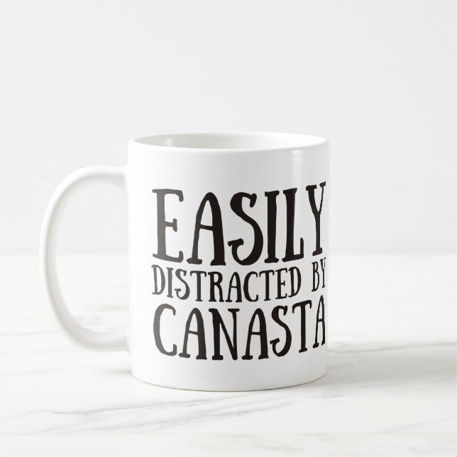 Caneca De Café Facilmente distraído pelo canasta (Esquerda)