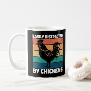 Caneca De Café Facilmente Distraído Por Amantes Da Agricultura De