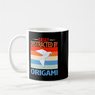 Caneca De Café Facilmente Distraído Por Origami