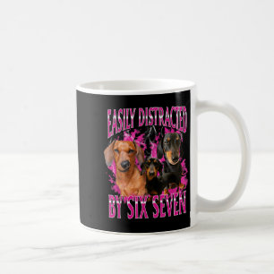 Caneca De Café Facilmente Distraído Por Seis Sete 67 Meme Dachshu