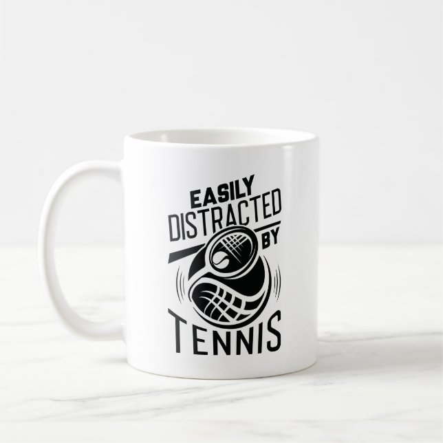Caneca De Café Facilmente distraído por Tênis (Esquerda)