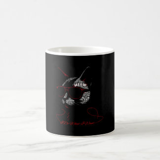 Caneca De Café Faço o que Quero Tipografia de Gato