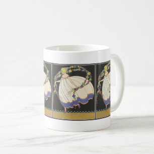 Caneca De Café Fada Brincando Com Flores