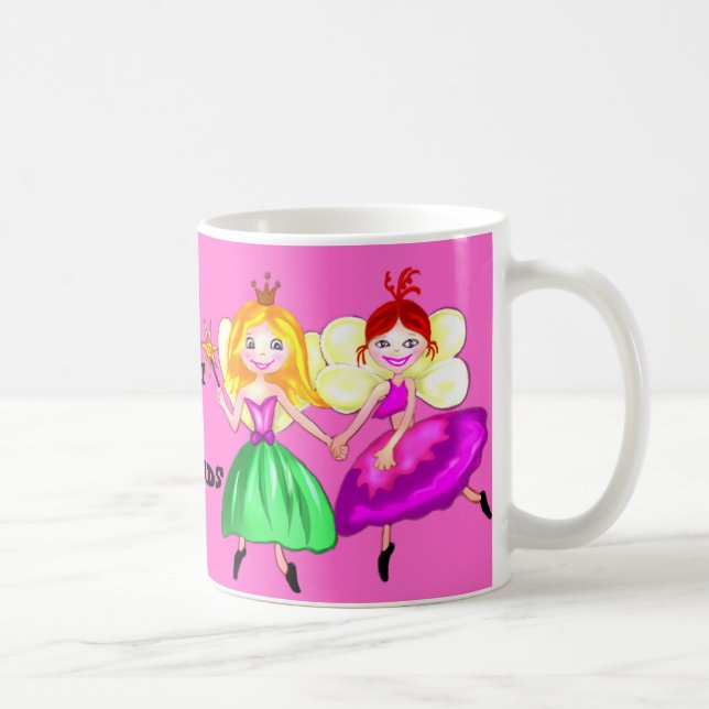 Caneca De Café Fada customizável da princesa dos melhores amigos (Direita)