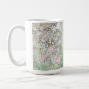 Caneca De Café Fada da Rosa Fantasiosa
