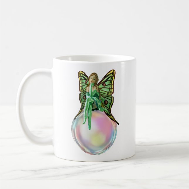 Caneca De Café Fada De Bolha, Fada De Flor, Presentes De Fada, Fa (Esquerda)