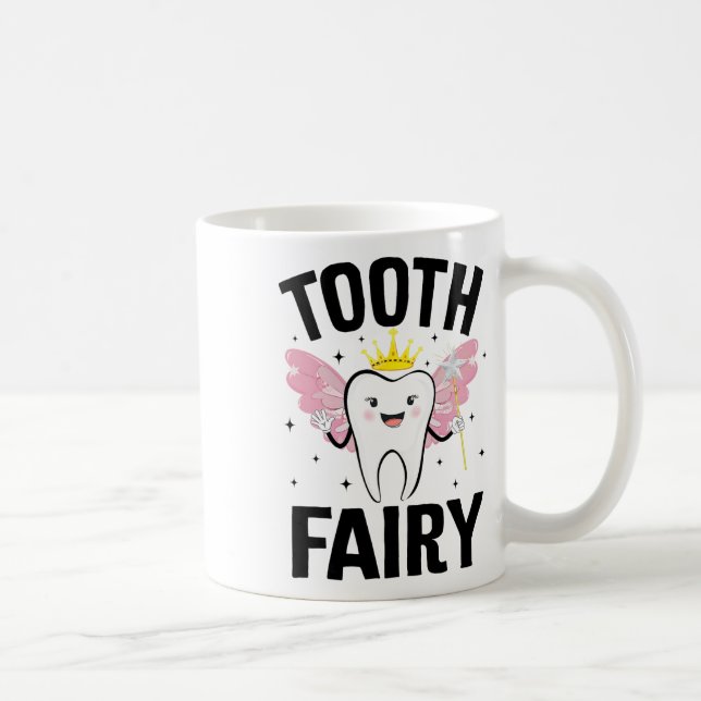 Caneca De Café Fada De Dente Engraçada Figurino De Halloween Para (Direita)