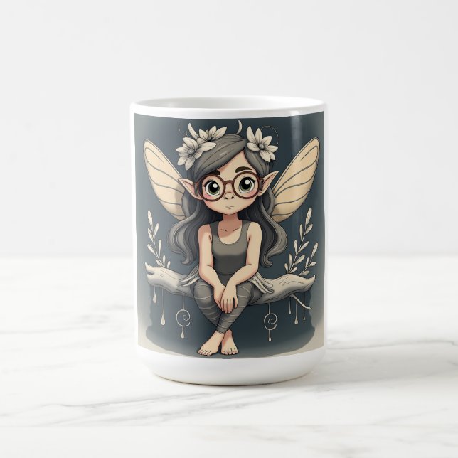 Caneca De Café Fada de fantasia bonita (Centro)
