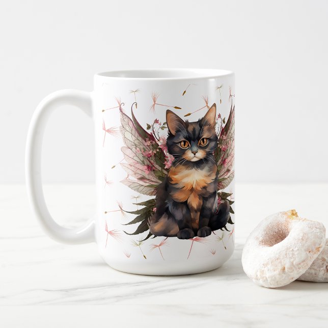 Caneca De Café Fada de gato (Criador carregado)