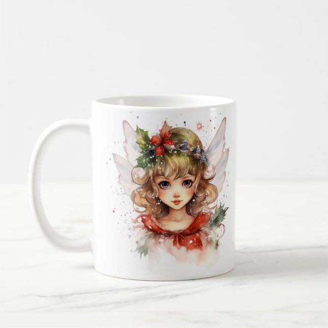 Caneca De Café Fada de Natal (Esquerda)