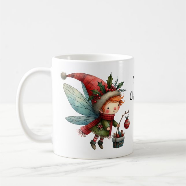 Caneca De Café Fada de Natal Fácil (Esquerda)