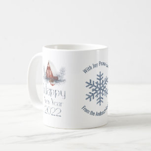 Caneca De Café Fada de neve, Feliz ano novo 2022