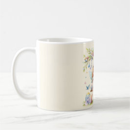Caneca De Café Fada de Primavera de Páscoa de de Aquarela
