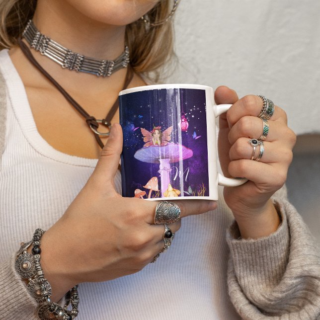 Caneca De Café Fada Encantada, Cogumelo Magia Pessoal (Criador carregado)