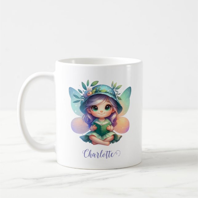 Caneca De Café Fada Fácil Personalizada (Esquerda)