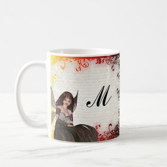 Caneca De Café Fada gótico bonito (Esquerda)