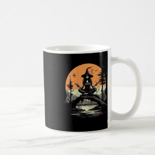 Caneca De Café Fada Meditando Fantasia de Halloween Yoga Zen Medi