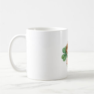 Caneca De Café Fada Sonhadora Com Magia de Trevo Dançando