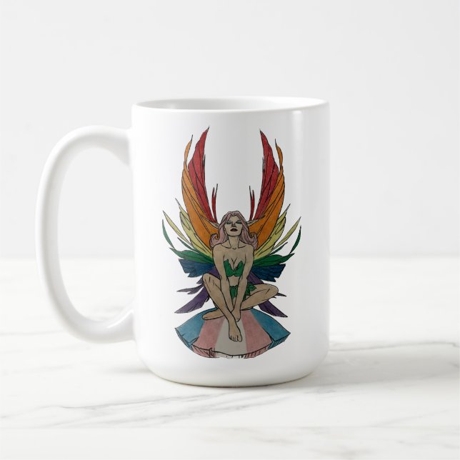 Caneca De Café Fada Transgênero (Esquerda)