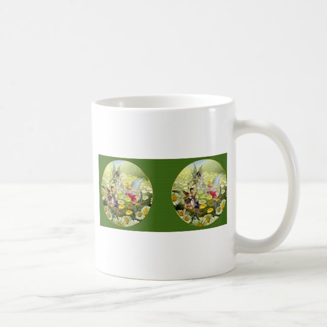 Caneca De Café fadas de primavera (Direita)