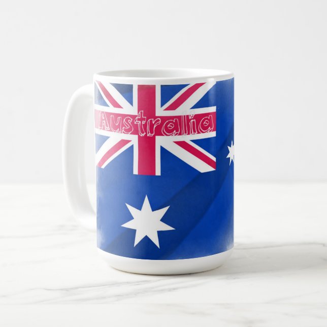 Caneca De Café Fadeout de Sinalizador da Austrália (Frente Esquerda)