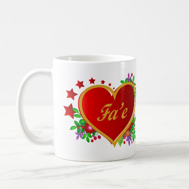 Caneca De Café Fa'e - Dia de as mães Tonga (Esquerda)