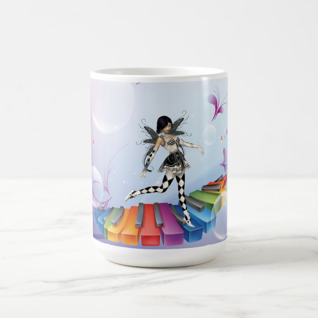 Caneca De Café Faerie de teclado musical (Centro)