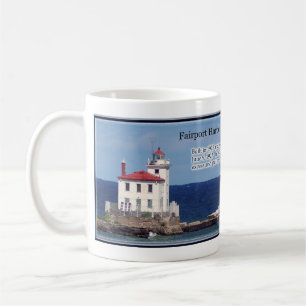Caneca De Café Faeroporto Harbour West Breakwater Manga leve