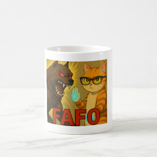 Caneca De Café FAFO – Small Cat, Big Attitude