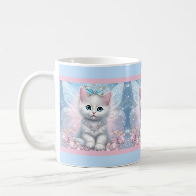 Caneca De Café Fairy Princess Kitten (Esquerda)