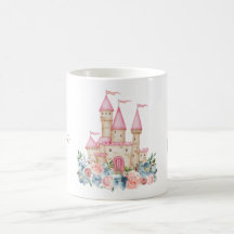 Fairytale Castle Fantasy Monograma Nome Floral Kid