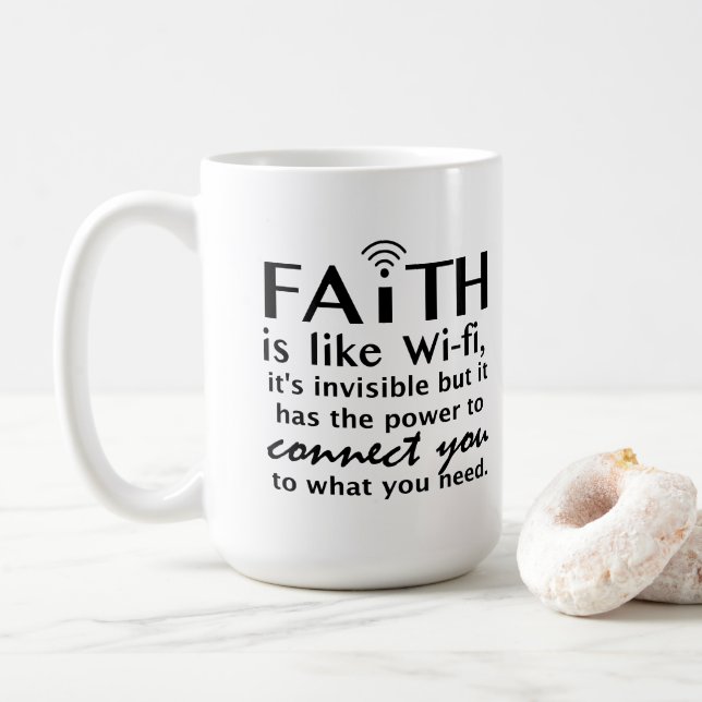 Caneca De Café Faith (Com Donut)