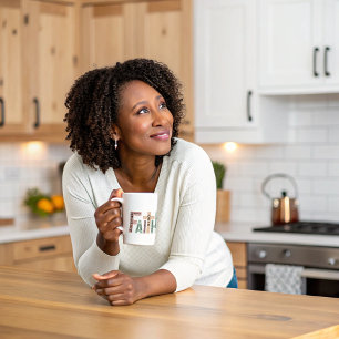 Caneca De Café Faith Bonita Bíblia Colorida Versa Citação da Tipo