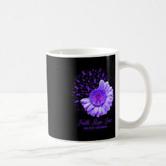 Caneca De Café Faith Hope ama a luta dos sobreviventes pela consc