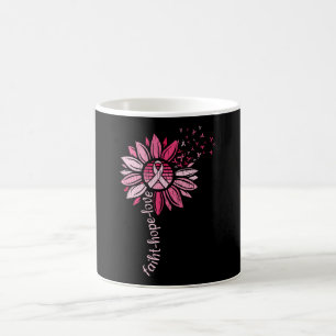 Caneca De Café Faith Hope ama Consciência do Cancer de Mama Giras