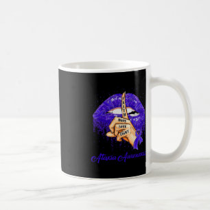 Caneca De Café Faith Hope Love Lutar Contra Ataxia Azul
