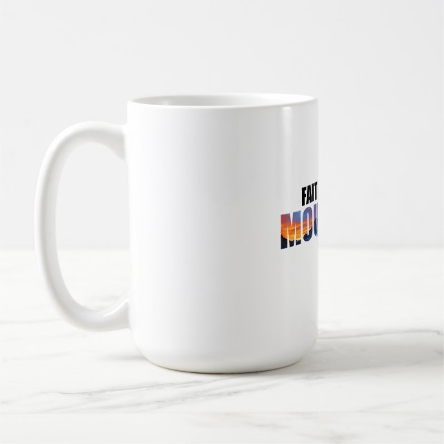Caneca De Café Faith Move Montanhas (Esquerda)