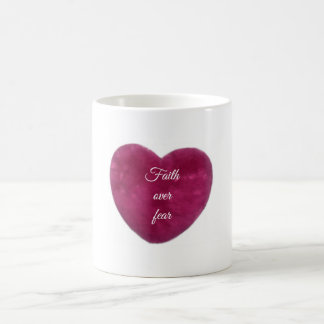 Caneca De Café Faith over fear