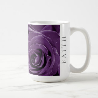 Caneca De Café Faith Purple Roses 15oz Classic Mug