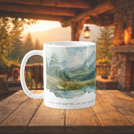 Caneca De Café Faith Scripture Isaiah 41:10 Mountain Mug