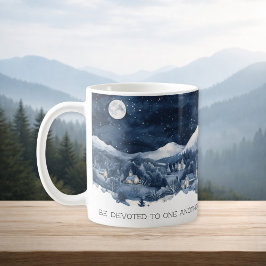Caneca De Café Faith Scripture Snow Mountain Romans 12:10 Mug