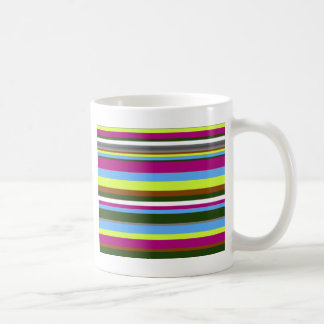 Caneca De Café Faixa de Designer Personalizada Colorida