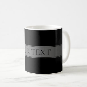 Caneca De Café Faixa de Gradiente Elegante Simples e Editável