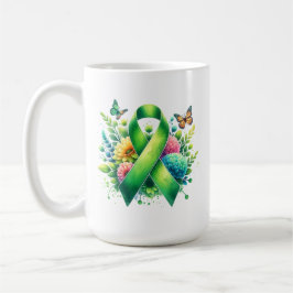 Caneca De Café Faixa de Sensibilização para a Doença de Lyme